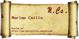 Marlep Csilla névjegykártya